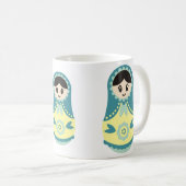 ロシアのな人形のマグ コーヒーマグカップ (正面右)