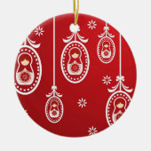 ロシアのな人形のBabushkaのぶら下がったな装飾 セラミックオーナメント (正面)