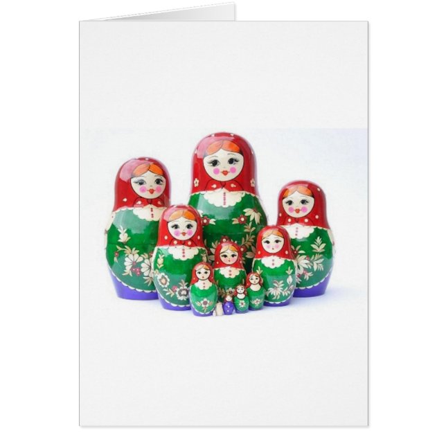 ロシアのな人形Matryoshka - матрёшка (正面)