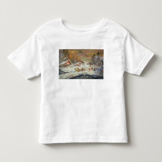 ロシアのな冬1900-10年 トドラーTシャツ (正面)