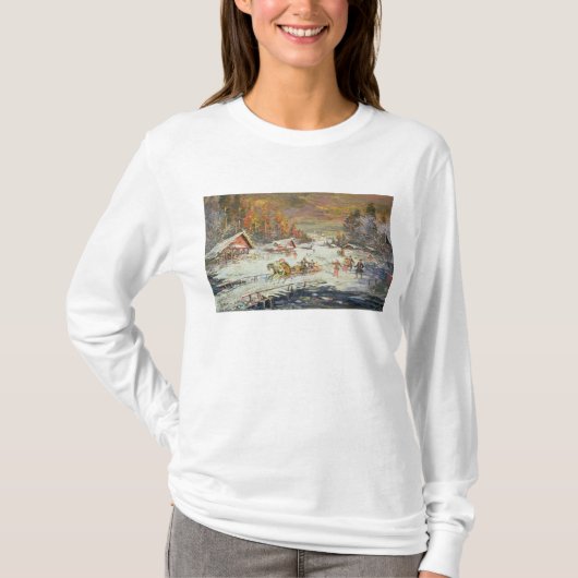 ロシアのな冬1900-10年 Tシャツ (正面)