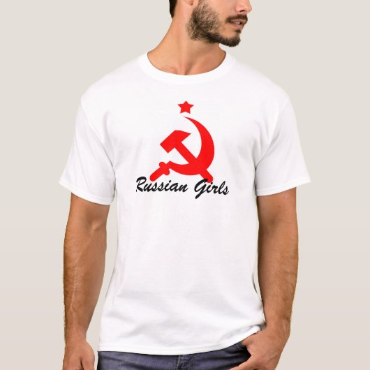 ロシアのな女の子 Tシャツ (正面)