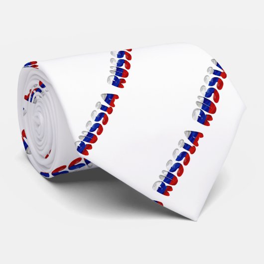 ロシアのな文字の旗 ネクタイ (ロール)