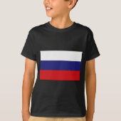 ロシアのな旗のTシャツおよびギフト Tシャツ (正面)