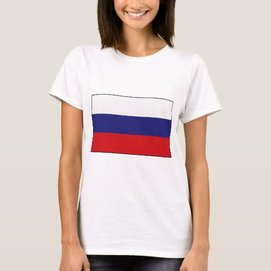 ロシアのな旗のTシャツおよびギフト Tシャツ (正面)