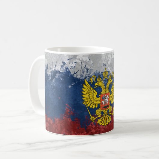 ロシアのな旗 コーヒーマグカップ (正面左)