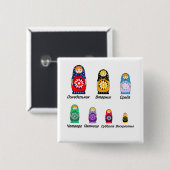 ロシアのな曜日 缶バッジ (正面&裏面)