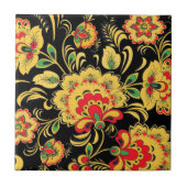 ロシアのな民芸 タイル (正面)