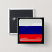 ロシアのな磨かれた旗 缶バッジ (正面&裏面)