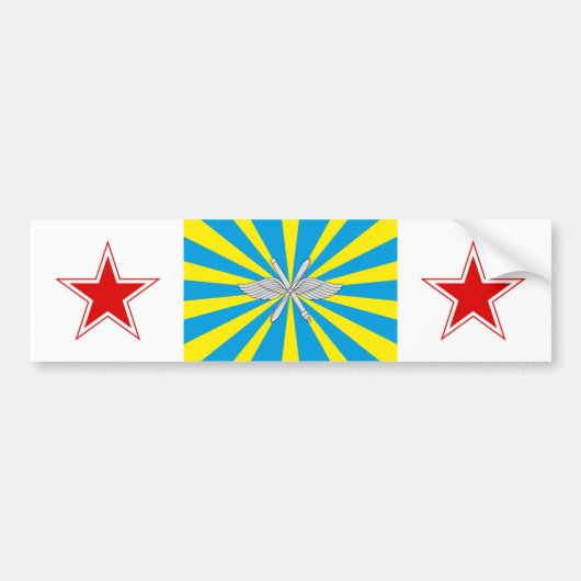 ロシアのな空軍 バンパーステッカー (正面)