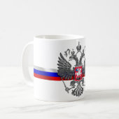 ロシアのな紋章付き外衣 コーヒーマグカップ (正面左)