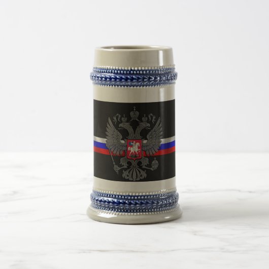 ロシアのな紋章付き外衣 ビールジョッキ (中央)
