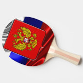 ロシアのな紋章付き外衣 卓球ラケット (横)