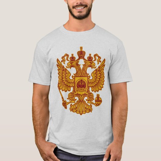 ロシアのな紋章付き外衣 Tシャツ (正面)