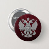 ロシアのな記号の赤旗 缶バッジ (正面&裏面)