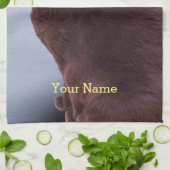 ロシアのな青猫 キッチンタオル (折り畳み)