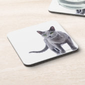 ロシアのな青猫 コースター (左側)