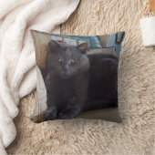 ロシアのな青 クッション (ブランケット)