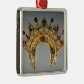 ロシアのなdiadem、真珠と置かれる金ゴールド メタルオーナメント (右)