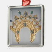 ロシアのなdiadem、真珠と置かれる金ゴールド メタルオーナメント (左)