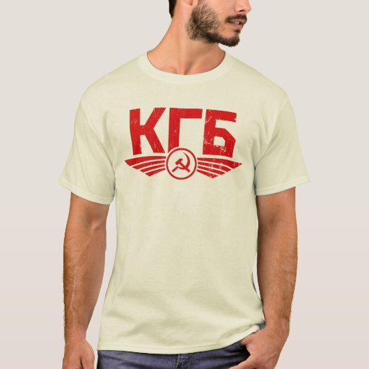 ロシアのなKGBの紋章のTシャツ Tシャツ (正面)