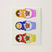 ロシアのなmatryoshkaの人形 ジグソーパズル (縦)