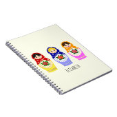 ロシアのなmatryoshkaの人形 ノートブック (右側)