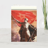 ロシアのなWWIIのプロパガンダのプリントが付いている挨拶状 カード (裏面)