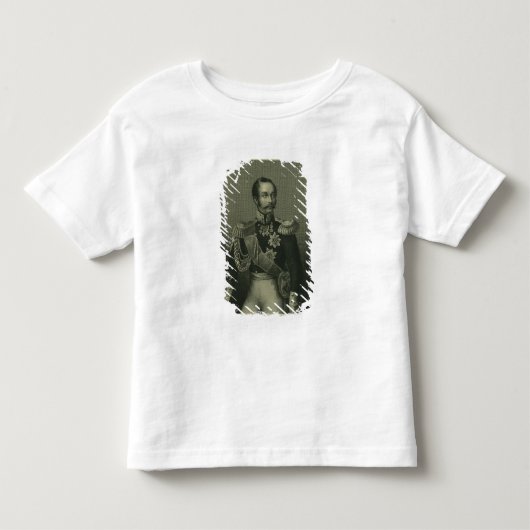 ロシアのアレクサンダー二世 トドラーTシャツ (正面)