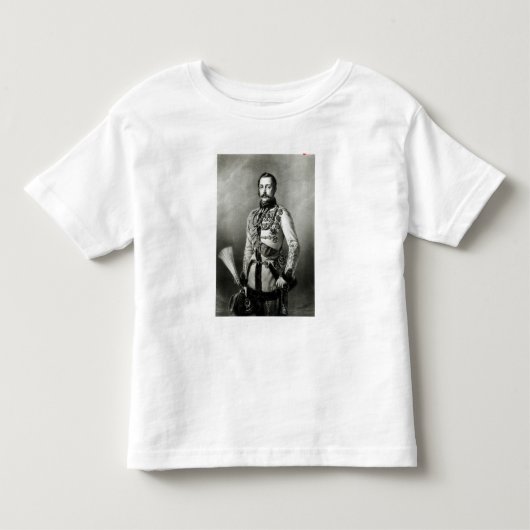 ロシアのアレクサンダー二世 トドラーTシャツ (正面)