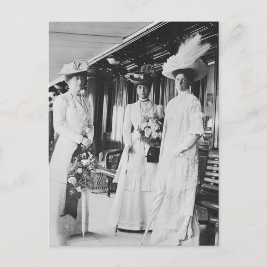 ロシアのアレクサンドラ・ツァリーナとマリー皇后 ポストカード (正面)