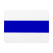 ロシアのアンチ戦争旗、ウクライナの青線連帯 マグネット (横)