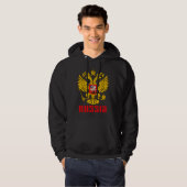 ロシアのインペリアルイーグル国旗 パーカ (正面フル)