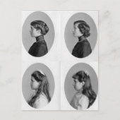 ロシアのオルガ、タティアナ、マリー、アナスタシア・ロマーノフ ポストカード (正面)