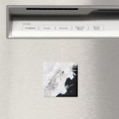 ロシアのカムチャッカ・クライにあるシベロチ火山 マグネット (インサイチュ (食洗機))