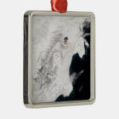 ロシアのカムチャッカ・クライにあるシベロチ火山 メタルオーナメント (右)