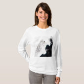 ロシアのカムチャッカ・クライにあるシベロチ火山 Tシャツ (正面フル)