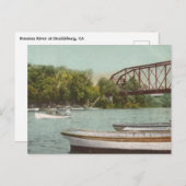 ロシアのカリフォルニア州ヘルズバーグの川 ポストカード (正面/裏面)