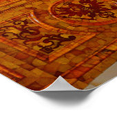 ロシアのキャサリン宮殿の琥珀の部屋 ポスター (角)