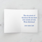 ロシアのクリスマスカードのパーソナライズなクリスマス シーズンカード (内部)