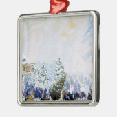 ロシアのクリスマスツリー市場(ボリス・クストディエフ) メタルオーナメント (左)