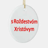ロシアのクリスマス セラミックオーナメント (右)