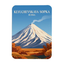 ロシアのクリュチェフスカヤ火山 マグネット