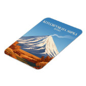 ロシアのクリュチェフスカヤ火山 マグネット (左側)