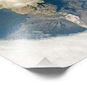 ロシアのクリル諸島サリーチェフ火山 フォトプリント            (角)