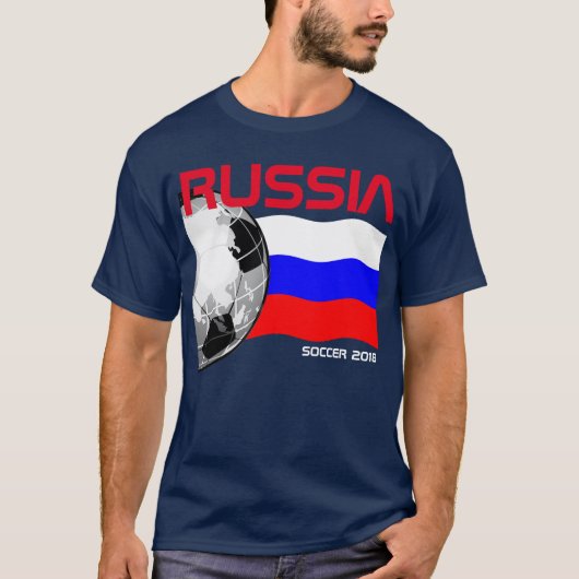 ロシアのサッカーのTシャツ Tシャツ (正面)