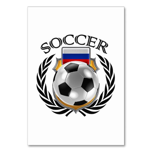 ロシアのサッカー2016ファンのギア テーブルナンバー (裏面)
