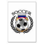 ロシアのサッカー2016ファンのギア テーブルナンバー (正面)