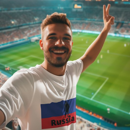 ロシアのサッカー，カスタマイズ可能 Tシャツ