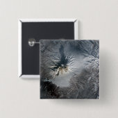 ロシアのシベロチ火山 缶バッジ (正面&裏面)